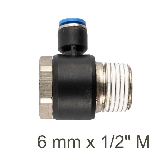Swivel Elbow Pu 6mm X 1/2' M